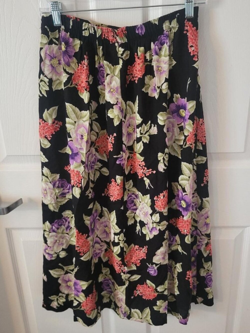Vintage Worthington Colorful Floral Maxi Skirt
